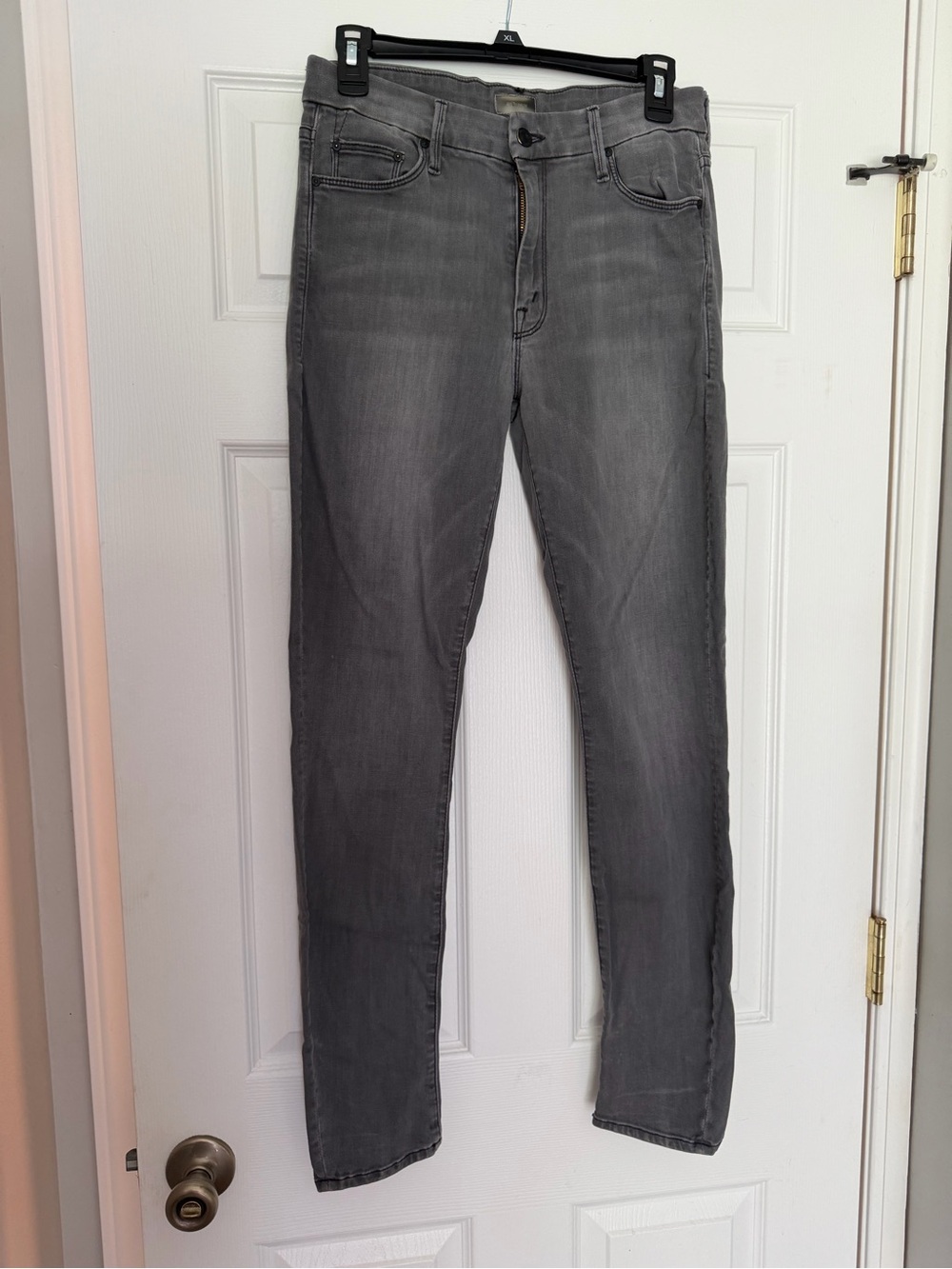 MOTHER Gray Skinny Jeans
